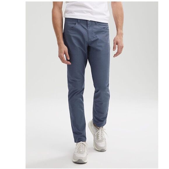 Slim Fit 5-Pocket Cotton Pant - Picture 1 of 9
